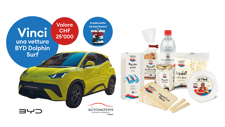 sett38 Partecipa al grande concorso dei Nostrani del Ticino autovettura elettrica BYD Dolphin Surf sett38 Partecipa al grande concorso dei Nostrani del Ticino autovettura elettrica BYD Dolphin Surf